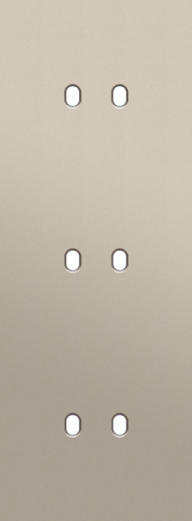 Drievoudige afdekplaat, verticaal 71 mm centerafstand, voor