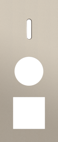 Drievoudige afdekplaat, verticaal 60 mm centerafstand, voor