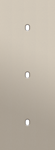 Drievoudige afdekplaat, verticaal 71 mm centerafstand, voor