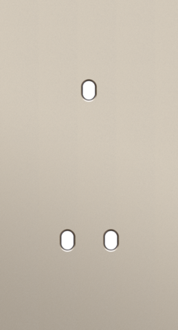 Tweevoudige afdekplaat, verticaal 71 mm centerafstand, voor