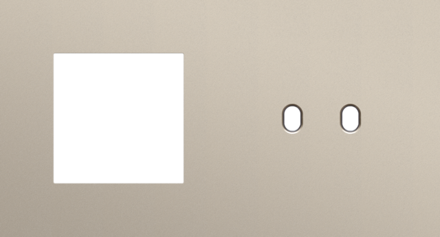 Tweevoudige afdekplaat, horizontaal 71 mm centerafstand,voor