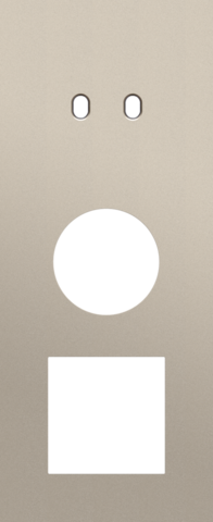 Drievoudige afdekplaat, verticaal 60 mm centerafstand, voor