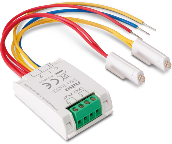 Drukknopinterface voor één of twee ingangen met heldere, war