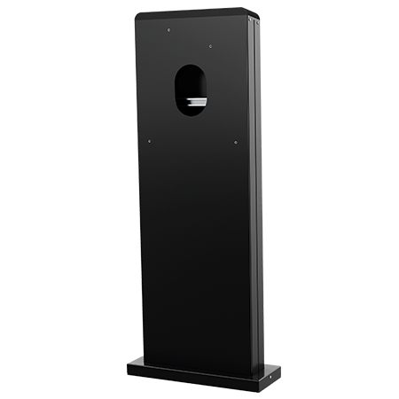 RVS zuil voor AMTRON Twincharge zwart