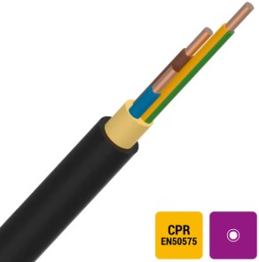 Kabel - EXVB 3G2,5 mm² aansluit Eca per meter - 500EXVB32G   NEXANS