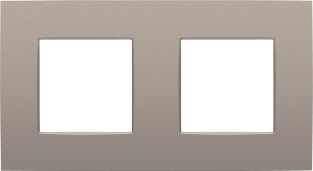 Tweevoudige afdekplaat met 71 mm centerafstand, Niko Intense