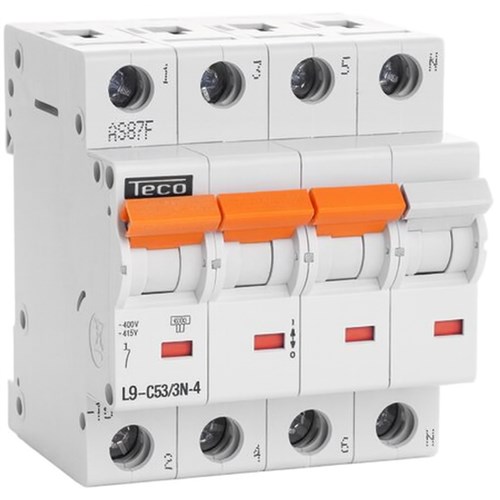 Automaat Teco 3N 63A 4,5kA Courbe C