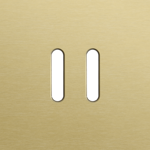 Enkelvoudige afdekplaat, voor Niko Rocker set (2 onderdelen)