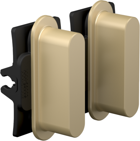 Niko Rocker set (2 onderdelen), Niko Home Control, alu gold