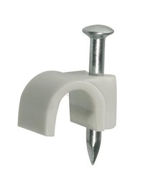 Bevestiging, nagelklemmen ronde kabel