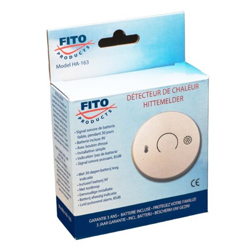 Hittemelder incl.9V Lithium batterij levensduur 10 jaar