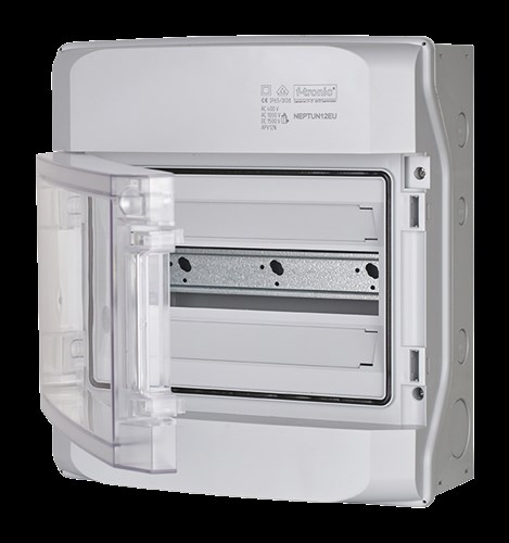 NEPTUN IP65 opbouw verdeelkast 1-rij, 12 modules