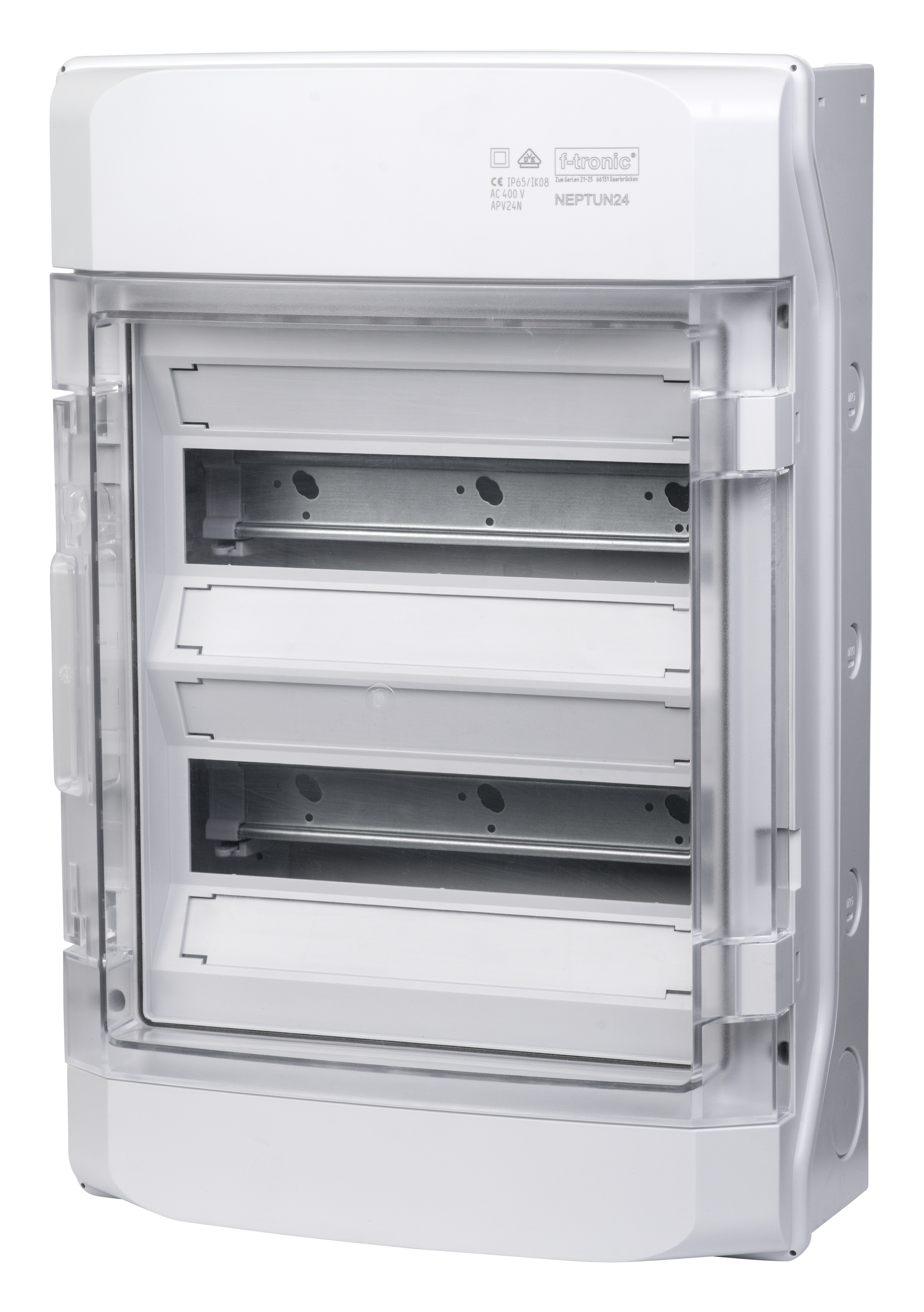NEPTUN IP65 verdeler 2-rijig, 24 modules