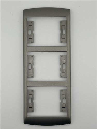 Drievoudige verticale afdekplaat Davinci bronze