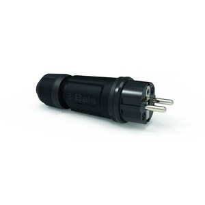 STEKKER 16A 2P+BA 230V ZWART IP54, multi-grip