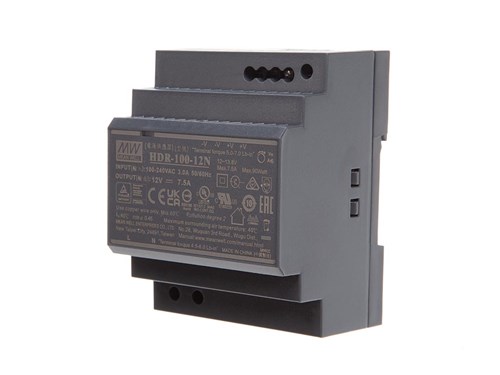 Voeding 100W 12V 7,5A voon DIN-rail