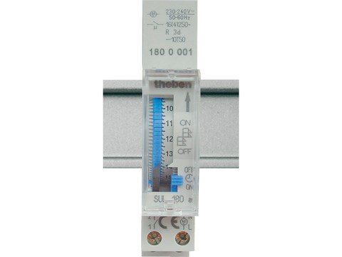 Klok 24U met gangreserve 230V 45-60HZ 1N O 16A