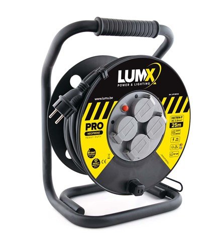 LumX kabelhaspel PRO HO7RN-F 3Gx2,5 kabel - 25 m