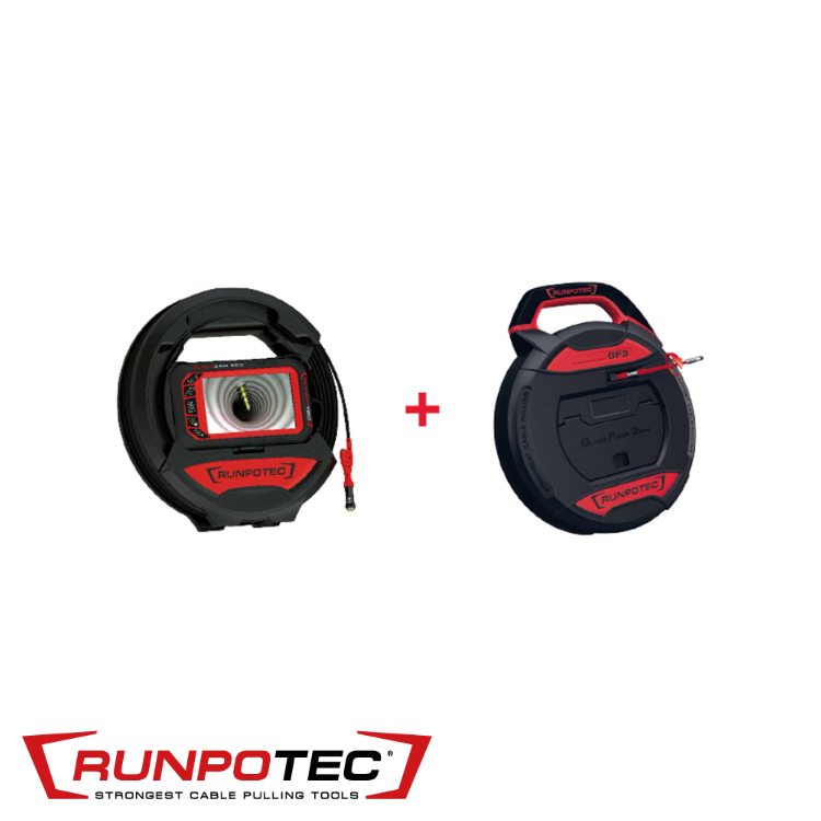 Kabeltrekker GF3 - 30m + RC3 inspectiecamera - 15m (EX RT 11