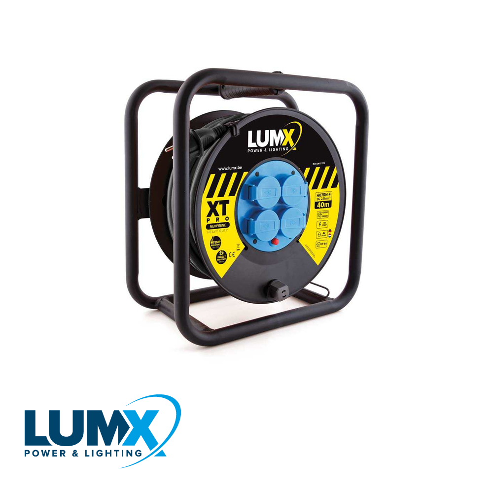 LumX kabelhaspel XT-PRO, HO7RN-F 3Gx2,5 - 40 m DE/LUX/NL