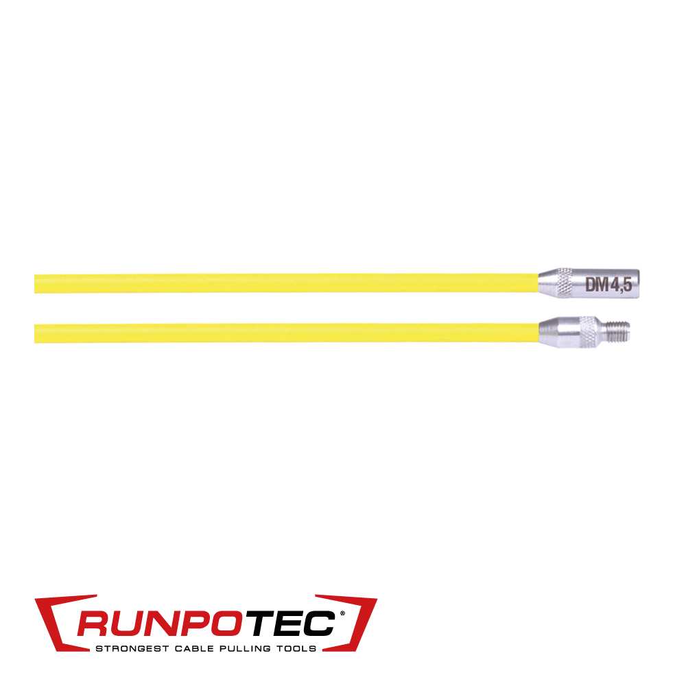 RUNPOSTICKS geel/zacht  Ø 4,5 mm - set van 2 stuks x 1 m