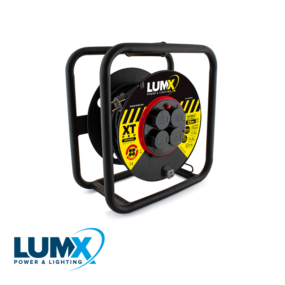 LumX kabelhaspel XT-PRO NO-TURN, H07RN-F 3Gx2,5m - 35 m