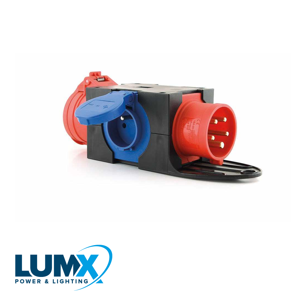 PCE 9430477: CEE box 'ST ANTON' / In: CEE 16A 5P / Out CEE 1