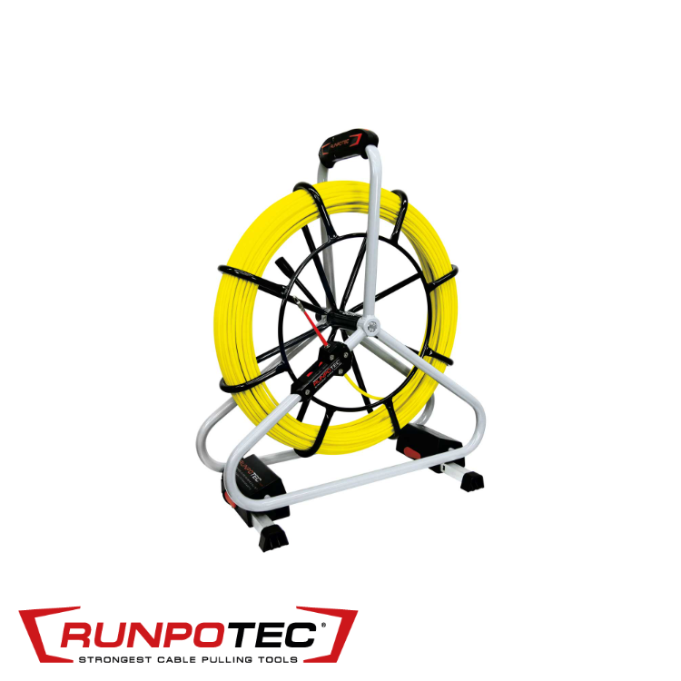 Glasvezelkabel op afroller (Profi Set) diam. 6 mm x 40 m. +