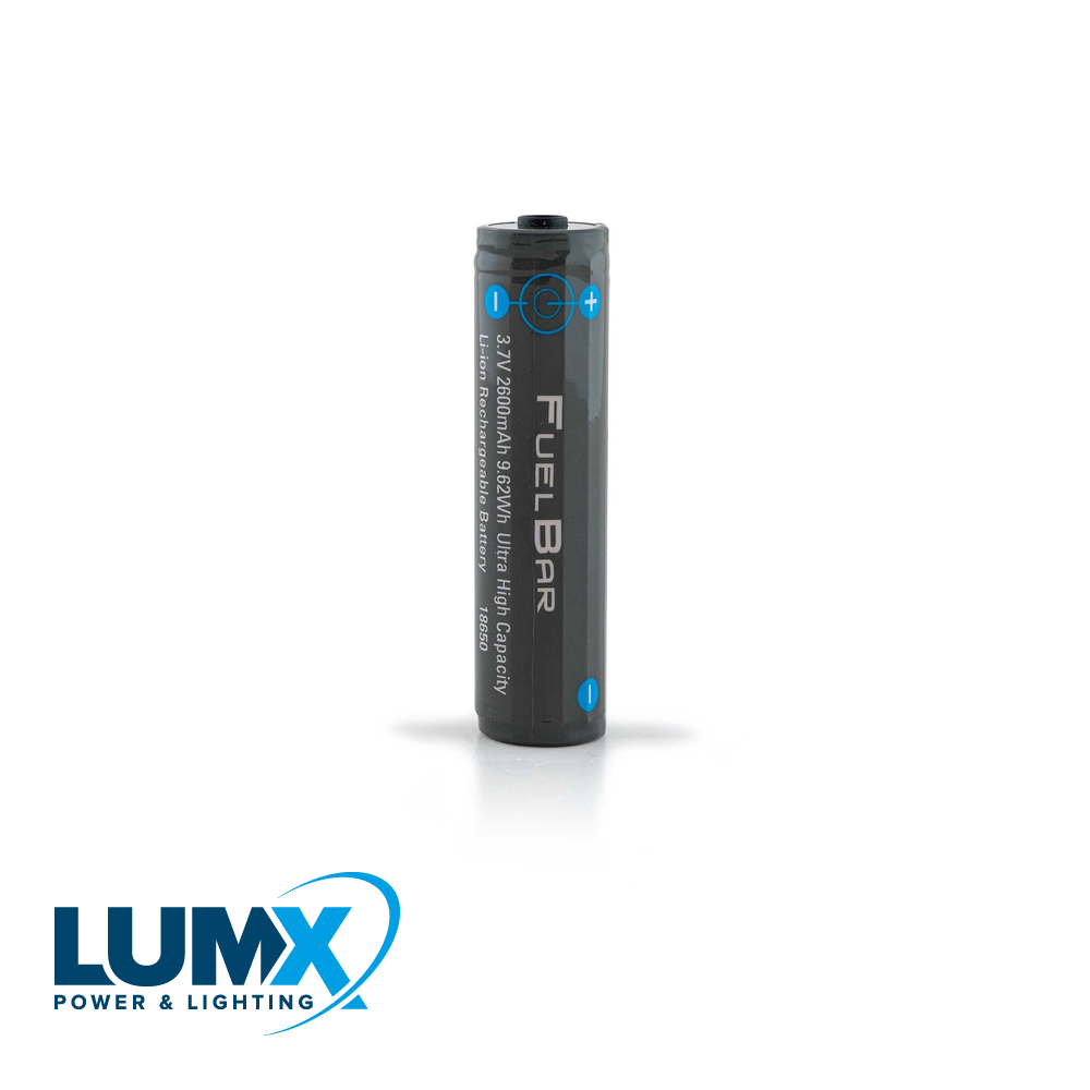 Batterij (herlaadbaar) rond model 3,7V 2600mAh Li-Ion voor L