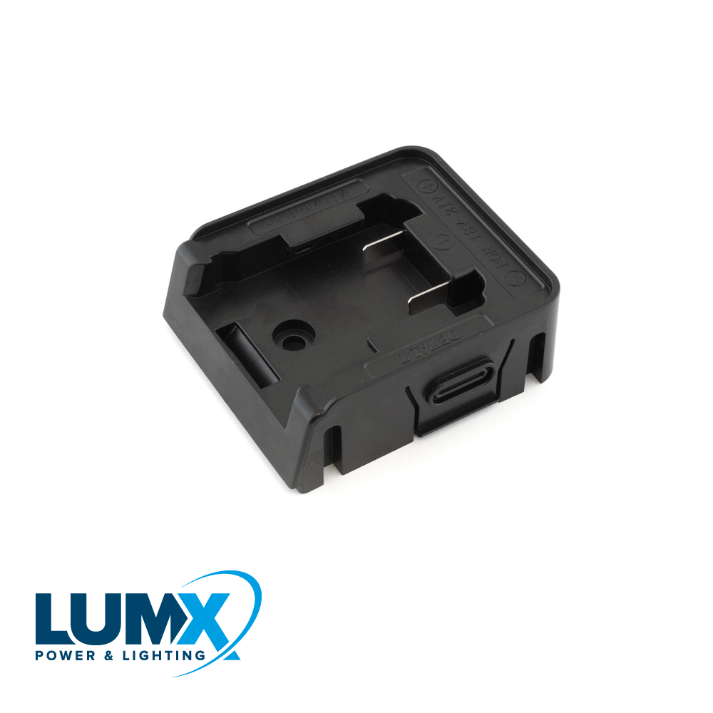 Adapter voor DEWALT - MILWAUKEE batterij / LUMX MT-serie