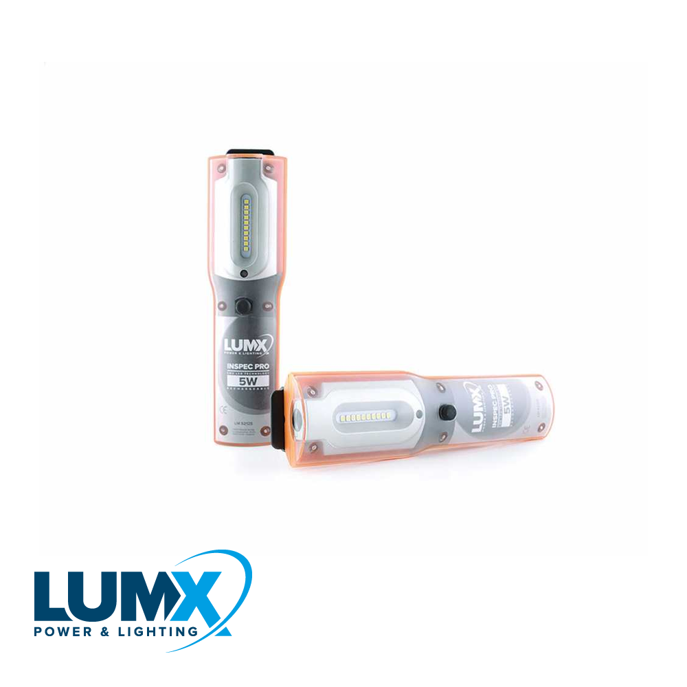 INSPEC PRO LED 5W + 1W - 800LM + 80LM - Herlaadbaar / IP54