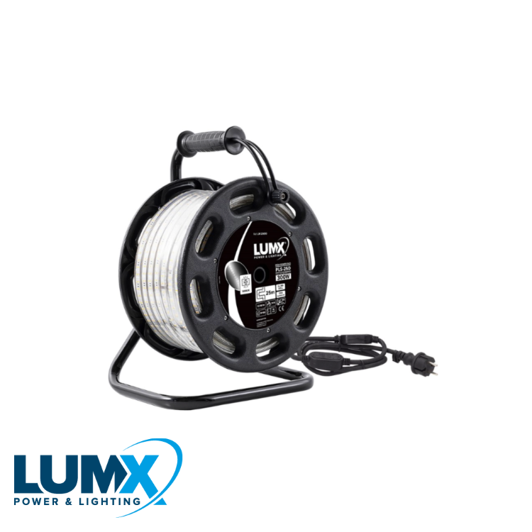 LED lichtslang High Power DUO op haspel 25m - 2x180led/m - B