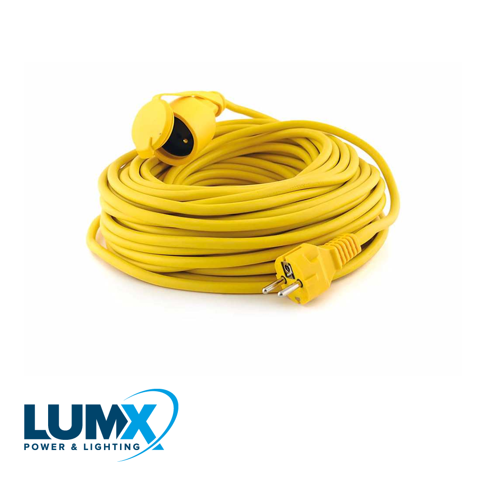 Vinyl verlengkabel H05VV-F / 3x1,5mm² - 15 m