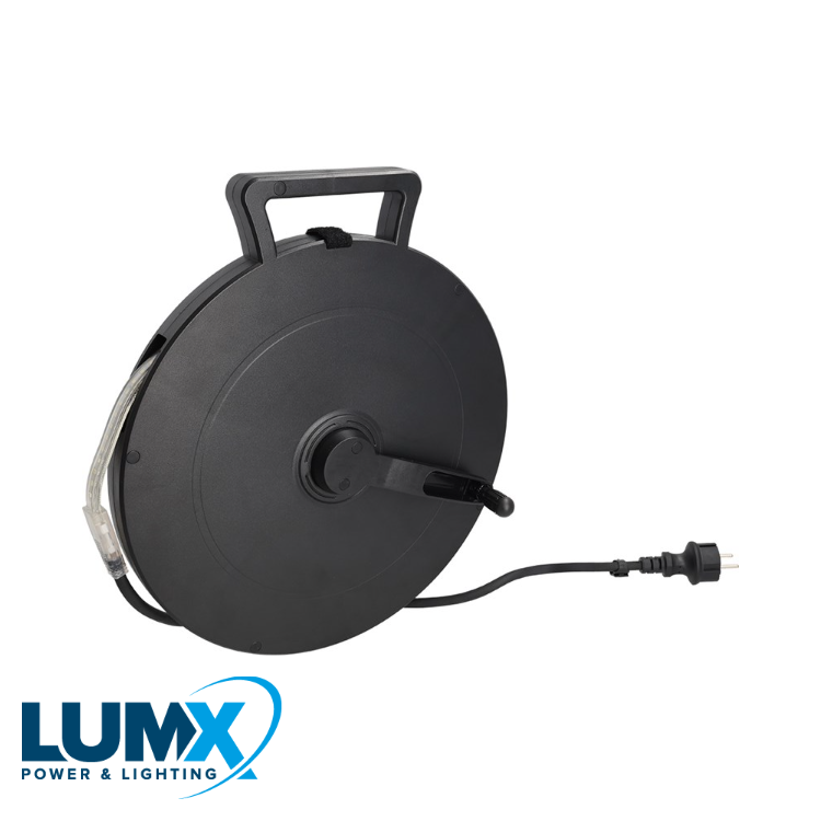 LED lichtslang DUO op gesloten haspel 10m - 2x60led/m - B=12