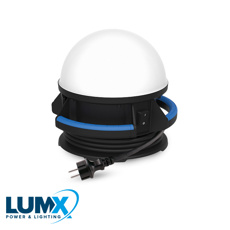 LED LB-50 Power worklight 360° / IP 54 / met 2 stopcontacten