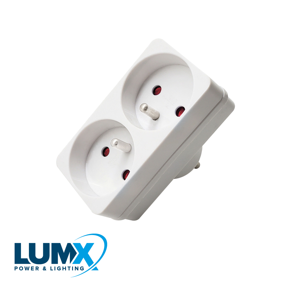 Dominostekker 2-voudig / 16A