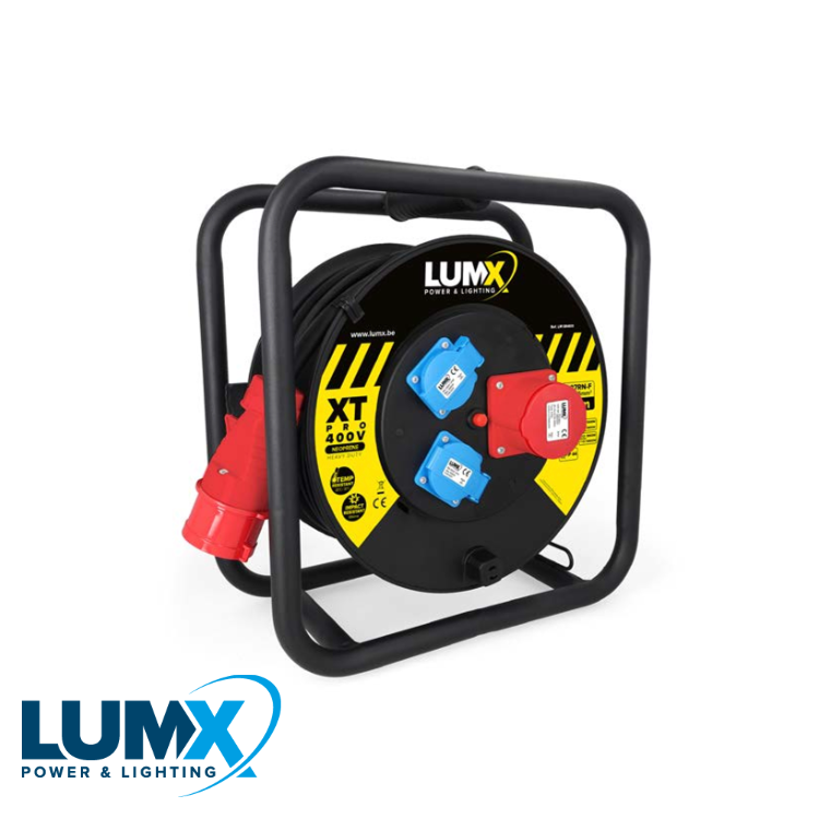 LumX XT-PRO 400V kabelhaspel, H07RN-F 5Gx2,5 - 25 m