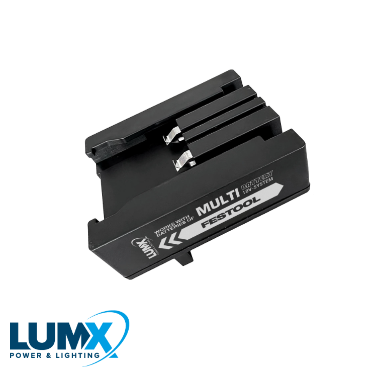 Adapter voor FESTOOL batterij / LUMX M-serie + Galaxy Multi-