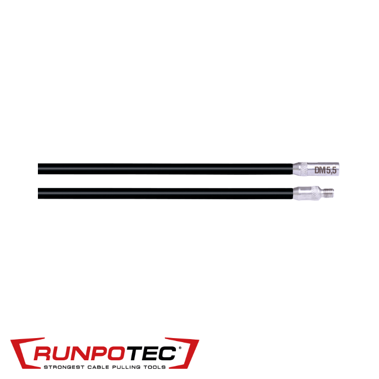 RUNPOSTICKS zwart/medium  Ø 5,5 mm/0,1772 in. 2x1m