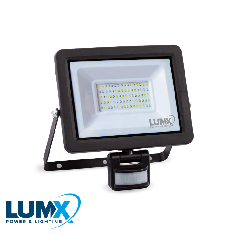LED wandstraler WSS-50 met sensor : 50W / IP65 (EX LM 31750S