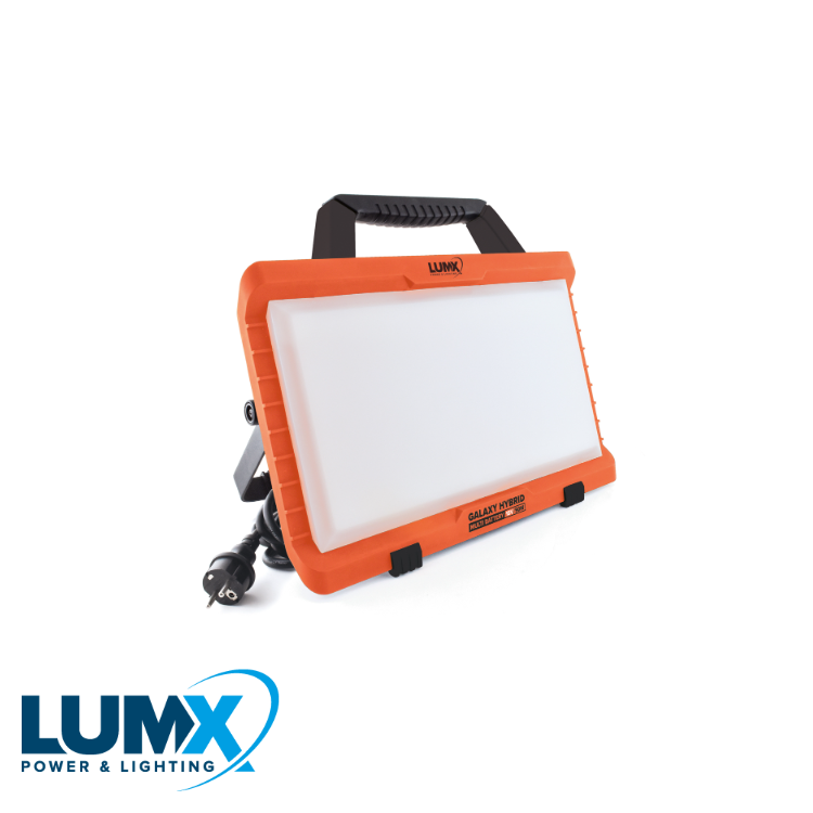 GALAXY MULTI-BATTERY HYBRID LED straler / 50W / IP54 met 6 b