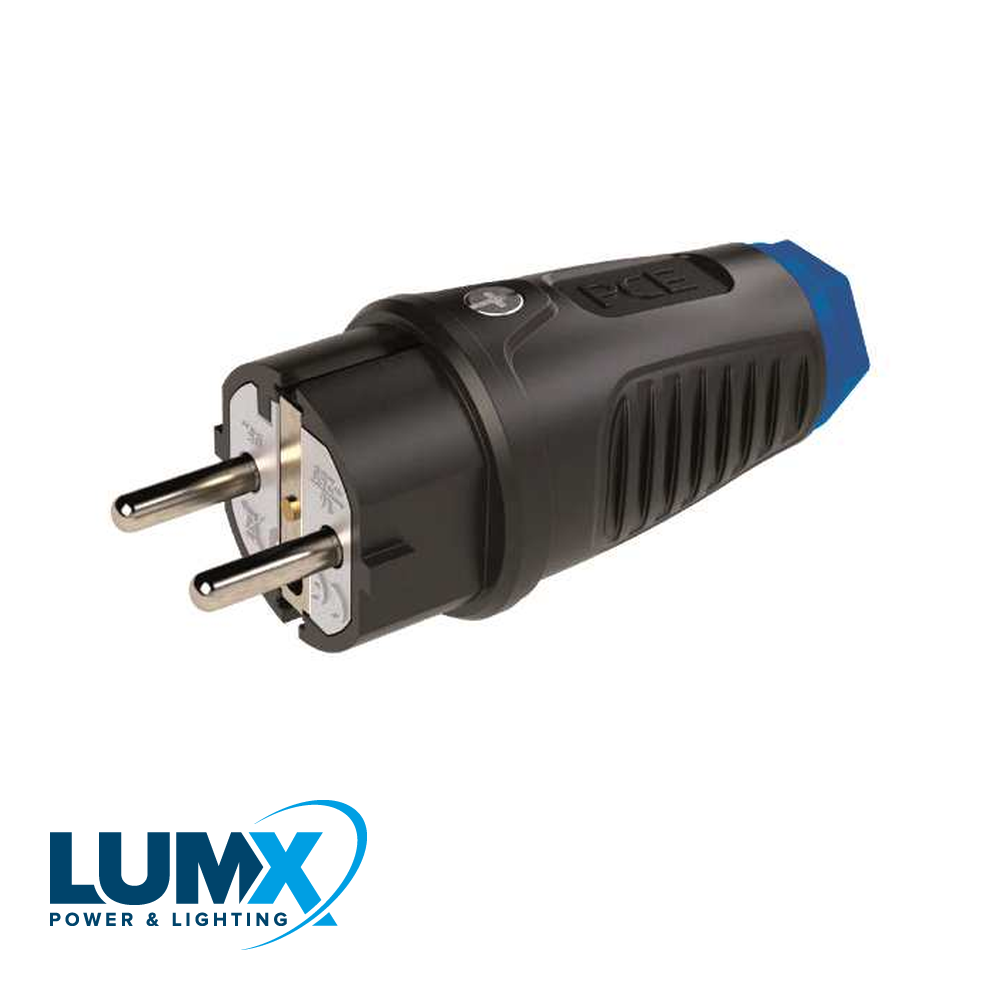 LumX stekker in rubber / IP 54