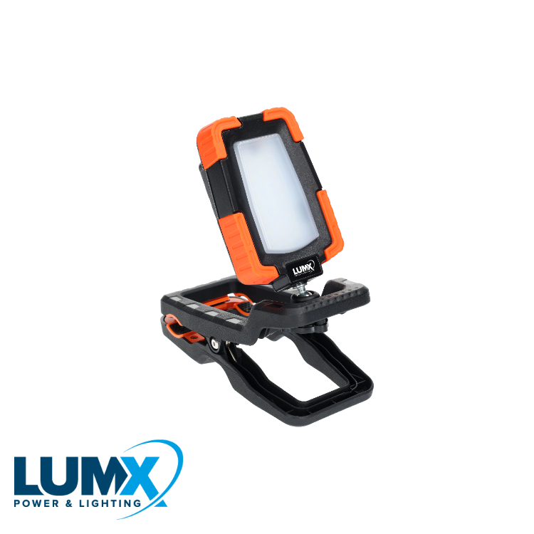 LED klemlamp 360° CL-20 - 20W - 1800 lumen - IP65, herlaadba