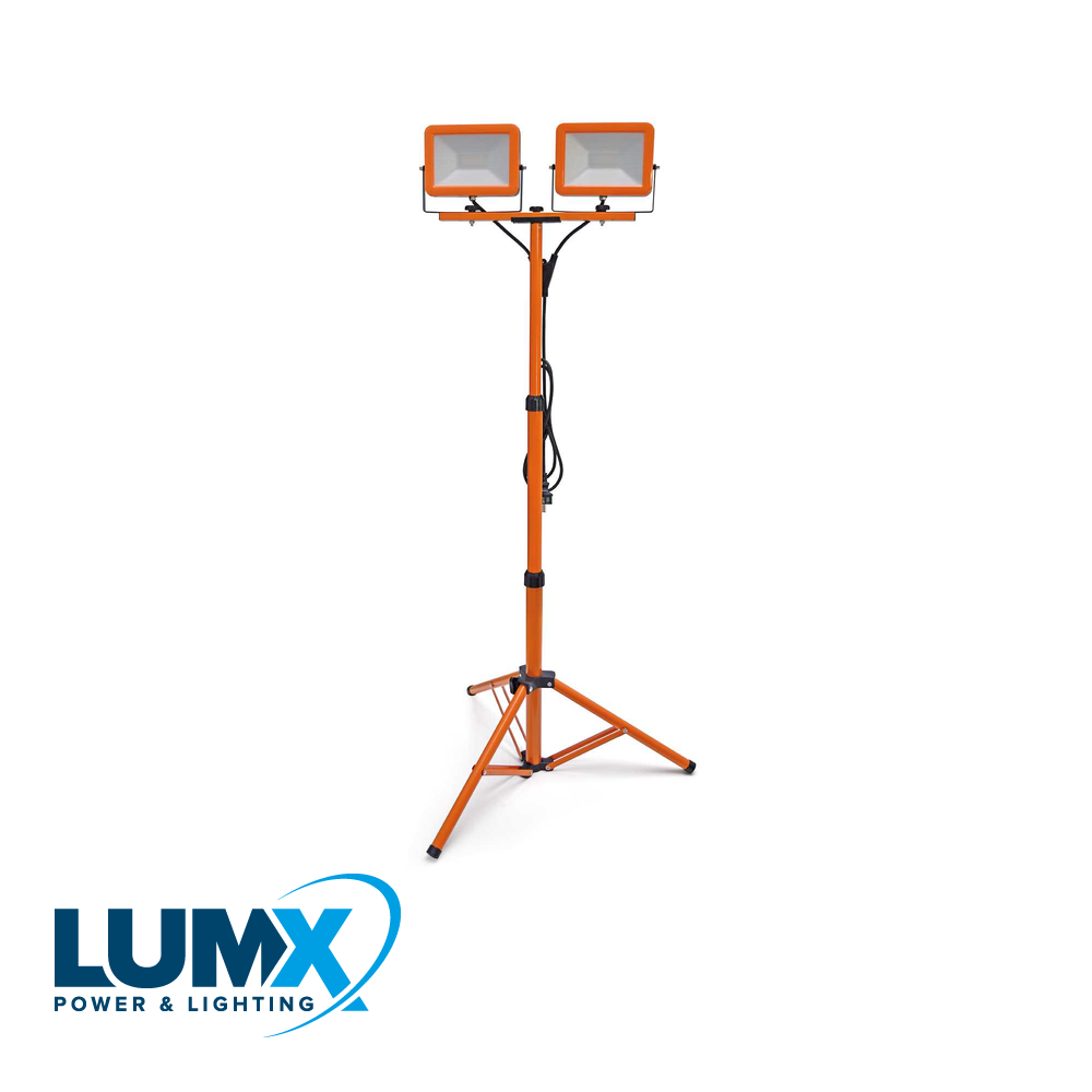 LED straler FT-60 op statief: 2x30W / 3 m H07RN-F / IP65