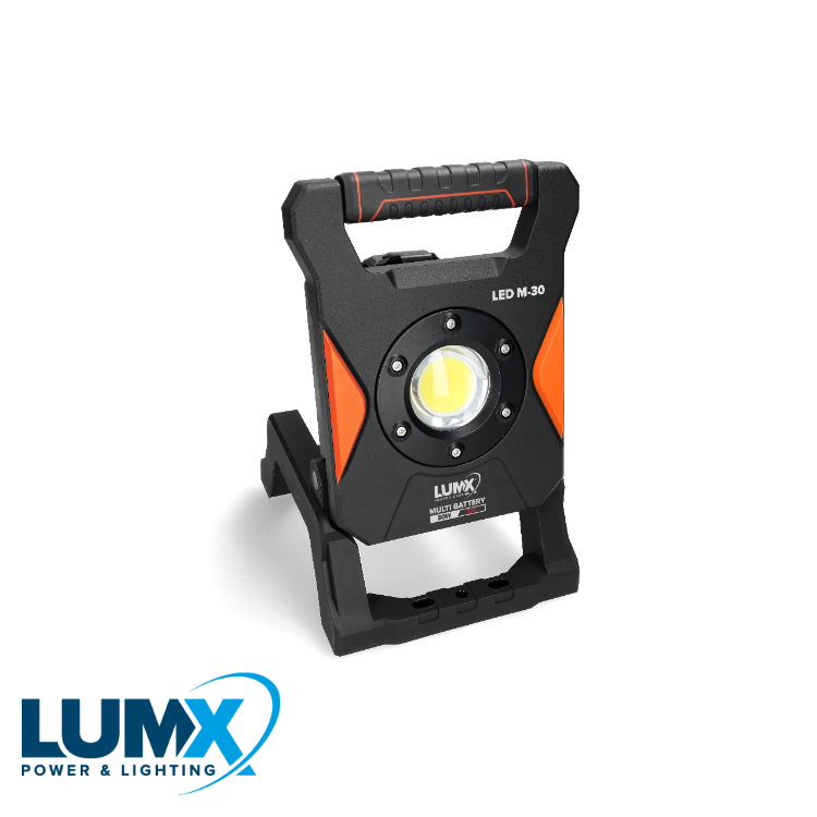 MULTI-BATTERY LED straler M-30 - 30W - IP65, met Makita adap