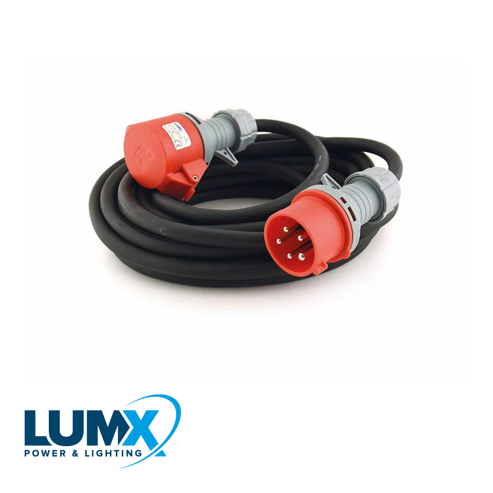 Neopreen verlengkabel 400V - 5 polig - 10 m / 16A - HO7RN-F