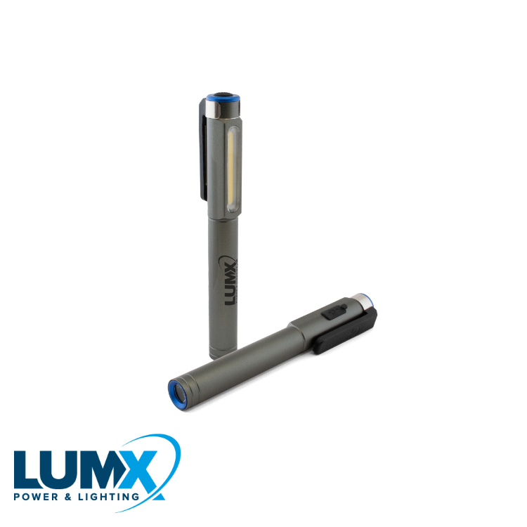 PEN LIGHT LED, herlaadbaar - 250 lm + 100 lm - Display van 1