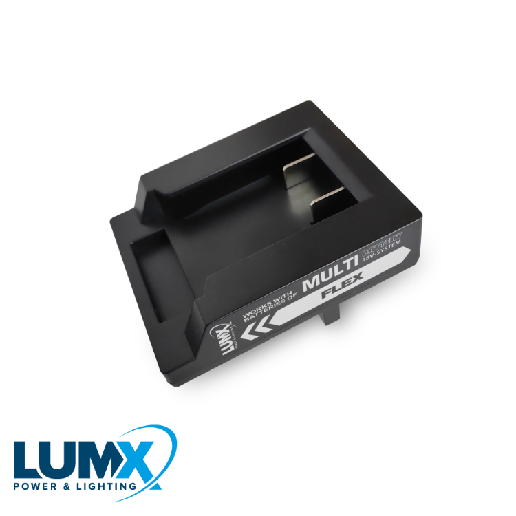 Adapter voor FLEX batterij / LUMX M-serie + Galaxy Multi-Bat