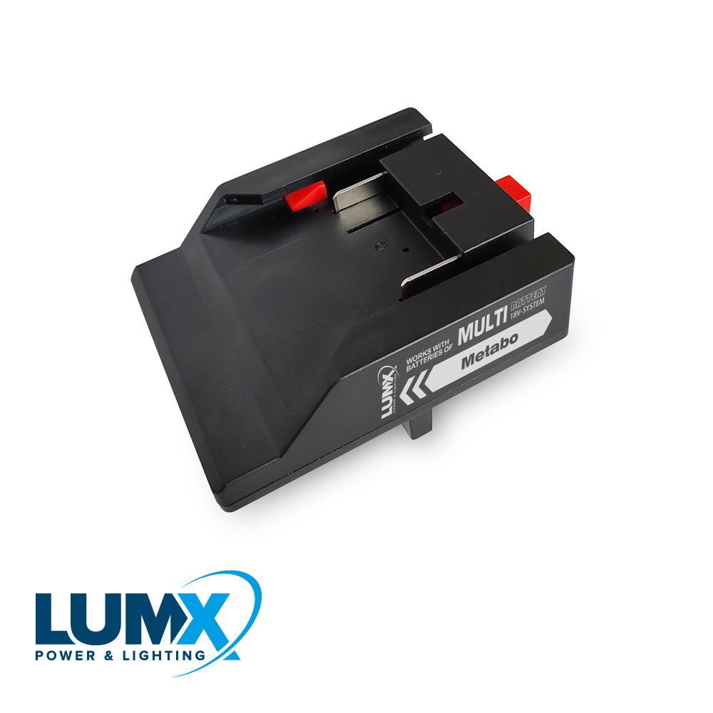 Adapter voor METABO batterij / LUMX M-serie + Galaxy Multi-B