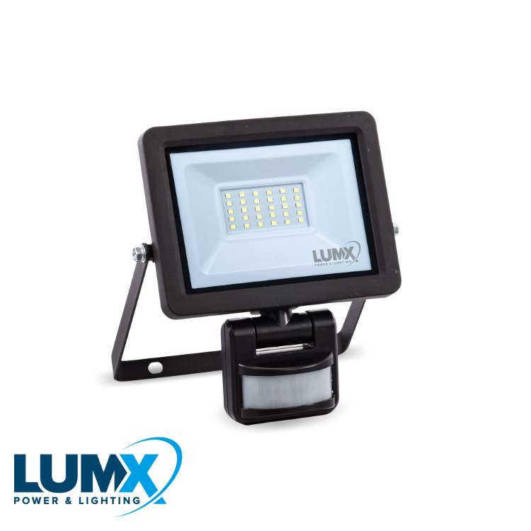 LED wandstraler WSS-20 met sensor : 20W / IP65 (EX LM 31720S